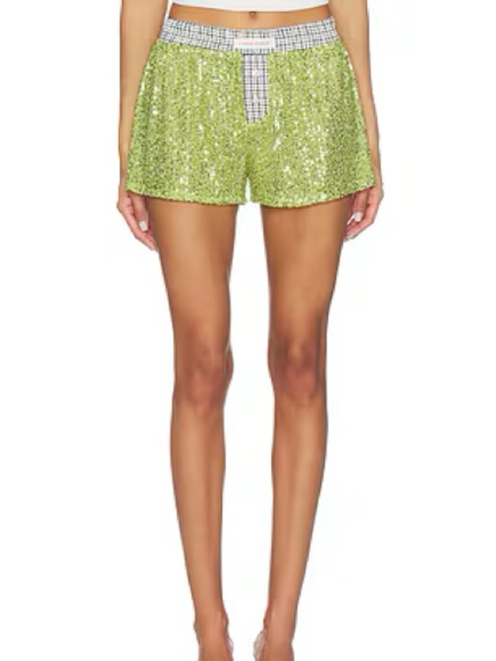HAND OVER Rober Green Sequin Boxer Shorts Size L
